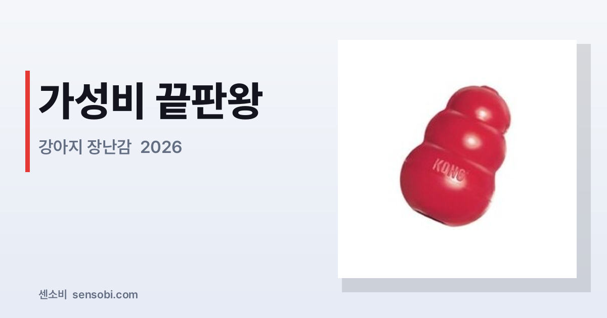 강아지 장난감 추천 2026 — 뜯어버리기 전에 읽어야 할 글